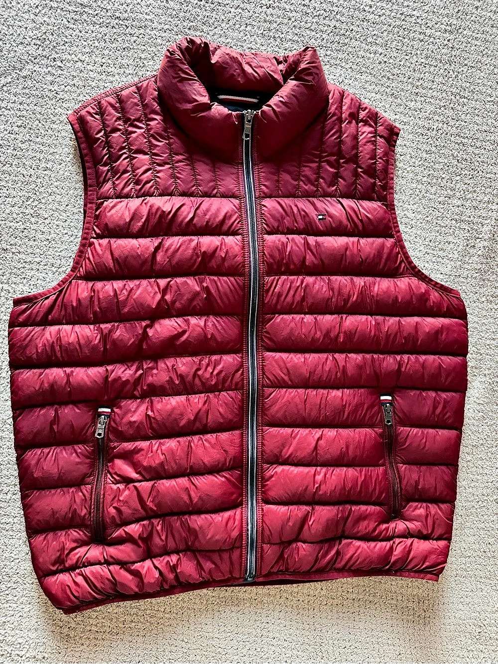 Tommy Hilfiger Packable Down Alternative Puffer Vest Red XL